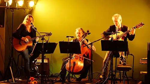 Foto Rainer und Janine und Cello